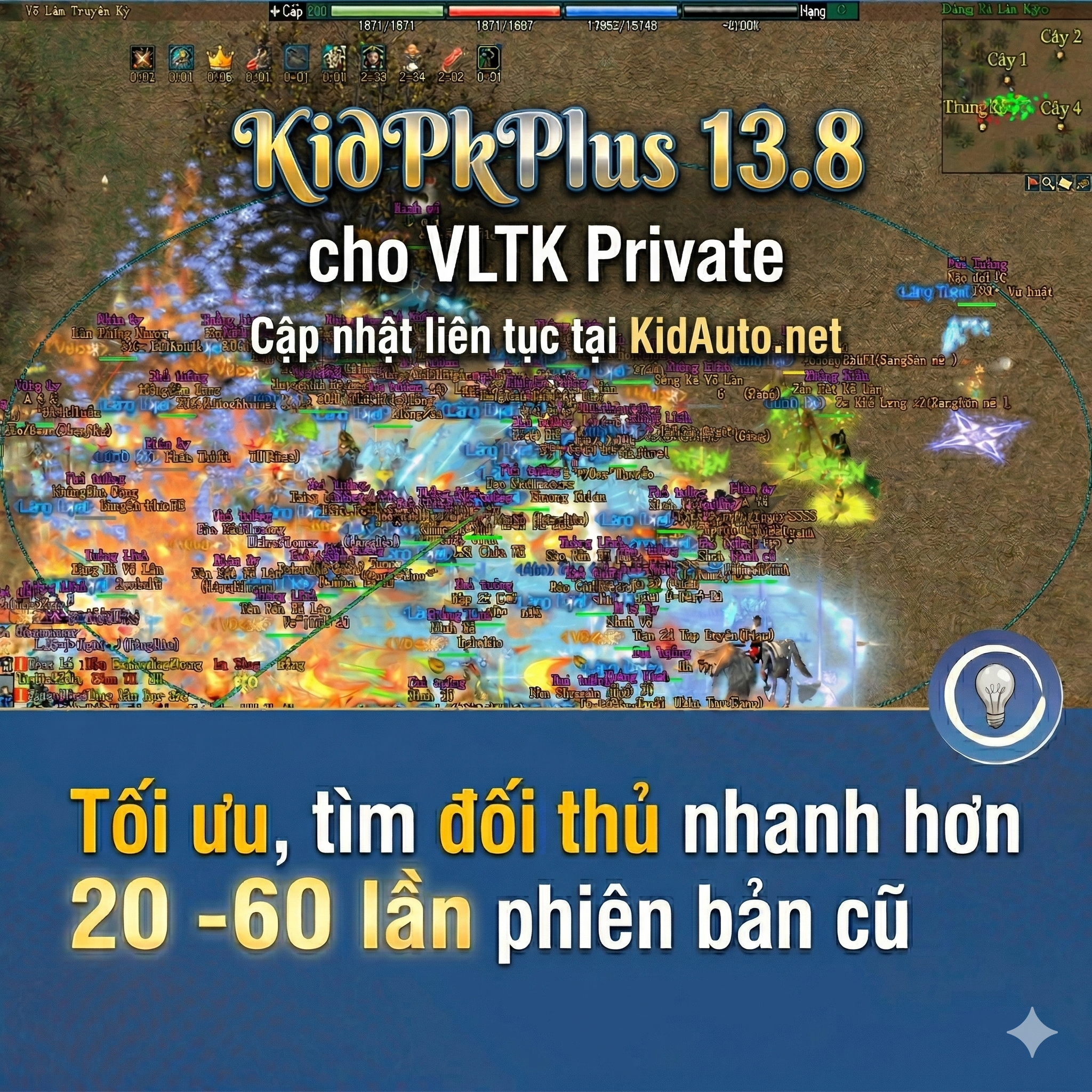 Cập nhật phiên bản KidPkPlus 13.8 – Kéo xe pro cho VLTK Private